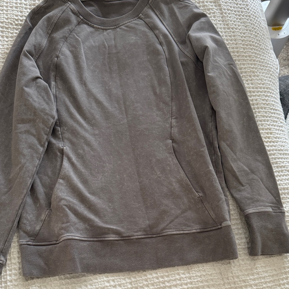 LuLuLemon Crewneck Pullover Sweatshirt Purple/Gray Sz 10